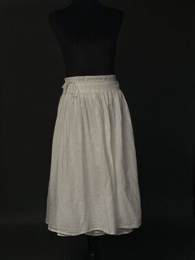 Vince White Cotton Wrap SkirtVince White Cotton Wrap Skirt